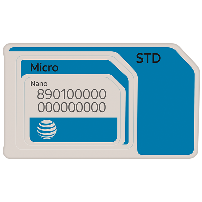 AT&T PREPAID SIM Card (Phone) - White